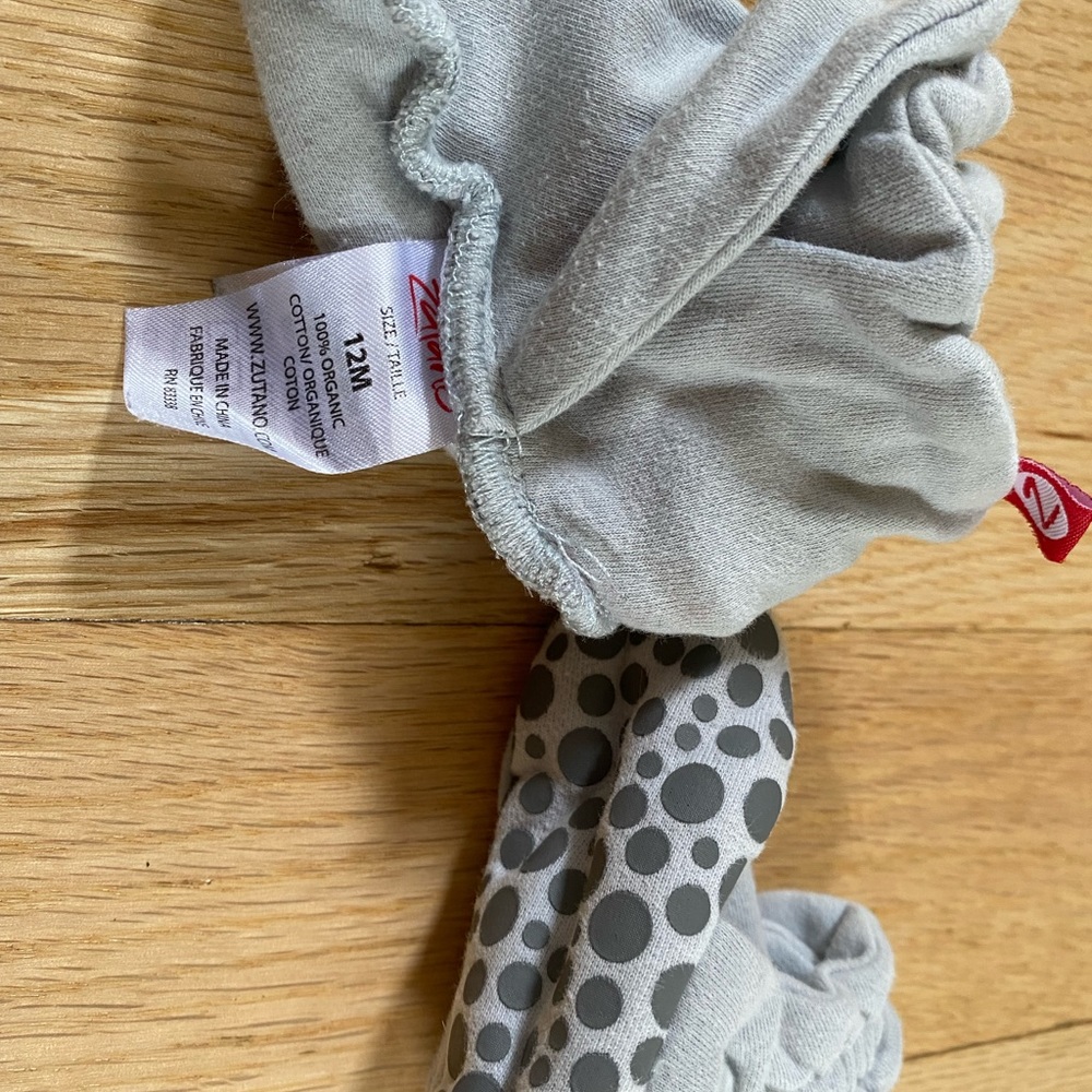 Zutano organic baby booties 12m